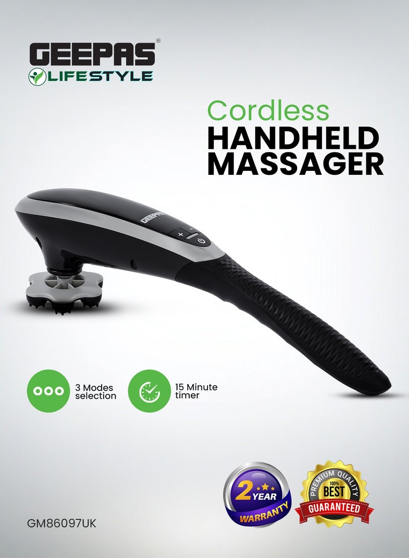 GEEPAS Massager with 3 Modes |15-Minute Timer, Rechargeable Battery | Ideal for Back, Neck, Shoulders, Arms, and Legs - Image 1